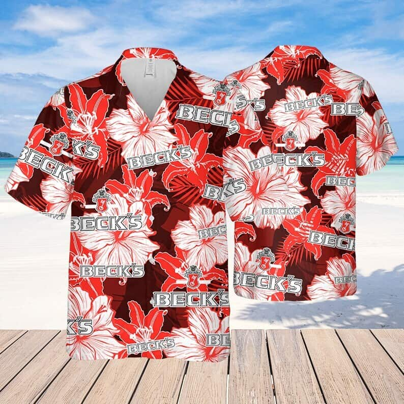 Awesome Beck's Beer Hawaiian Shirt Summer Holiday Gift For Beer Drinkers