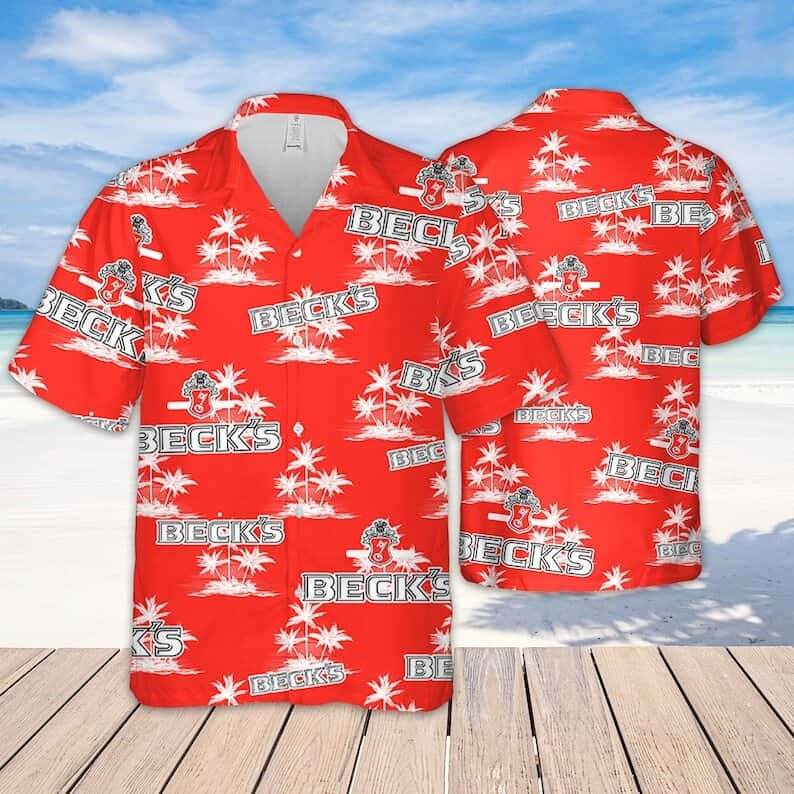 Beck's Beer Hawaiian Shirt Trendy Summer Gift For Beer Drinkers