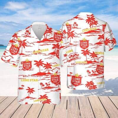 Lone Star Beer Hawaiian Shirt Beach Gift For Beer Enthusiast