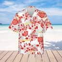 White Lone Star Hawaiian Shirt Tropical Flower Beer Gift White Lone Star Hawaiian Shirt Tropical Flower Beer Gift