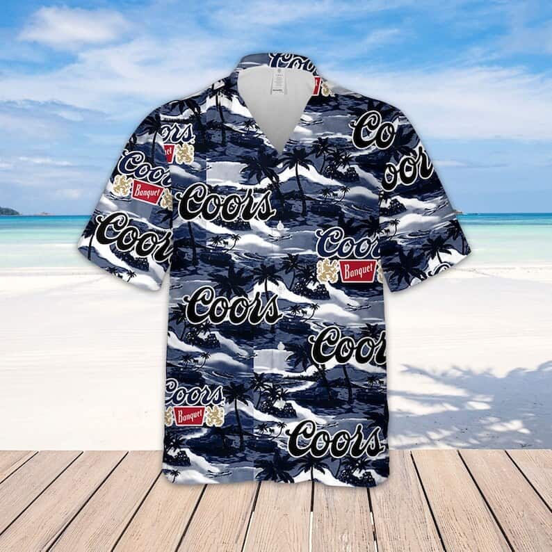 Black Coors Banquet Hawaiian Shirt Gift For Beer Enthusiast Black Coors Banquet Hawaiian Shirt Gift For Beer Enthusiast