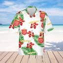 Lone Star Beer Hawaiian Shirt Hibiscus Flower Best Gift For Beer Enthusiast Lone Star Beer Hawaiian Shirt Hibiscus Flower Best Gift For Beer Enthusiast