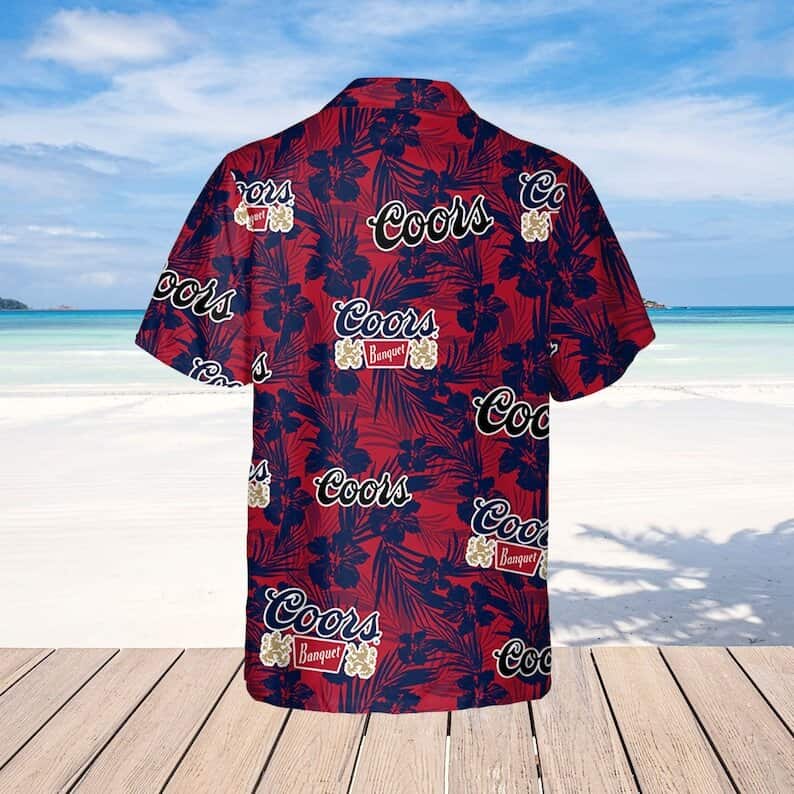 Coors Banquet Beer Hawaiian Shirt Tropical Flower Practical Beach Gift For Beer Lovers Coors Banquet Beer Hawaiian Shirt Tropical Flower Practical Beach Gift For Beer Lovers