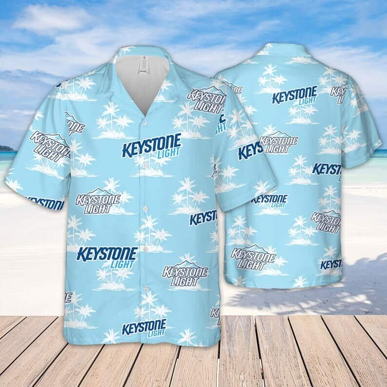 Basic Keystone Light Beer Hawaiian Shirt Island Gift For Beer Enthusiast