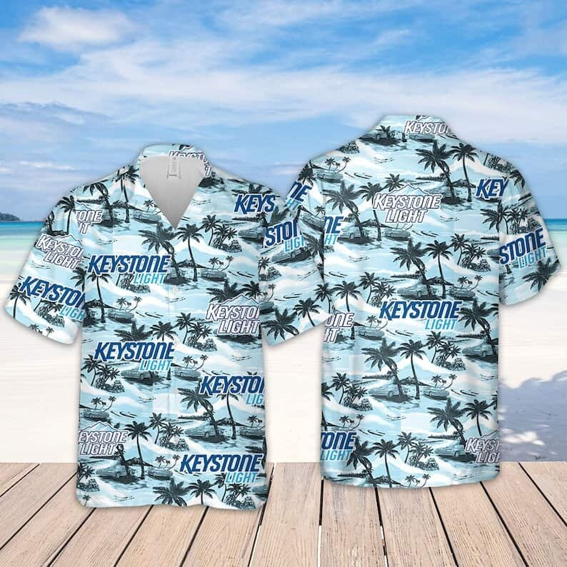 Summer Vibes Keystone Light Beer Hawaiian Shirt Gift For Beer Enthusiast