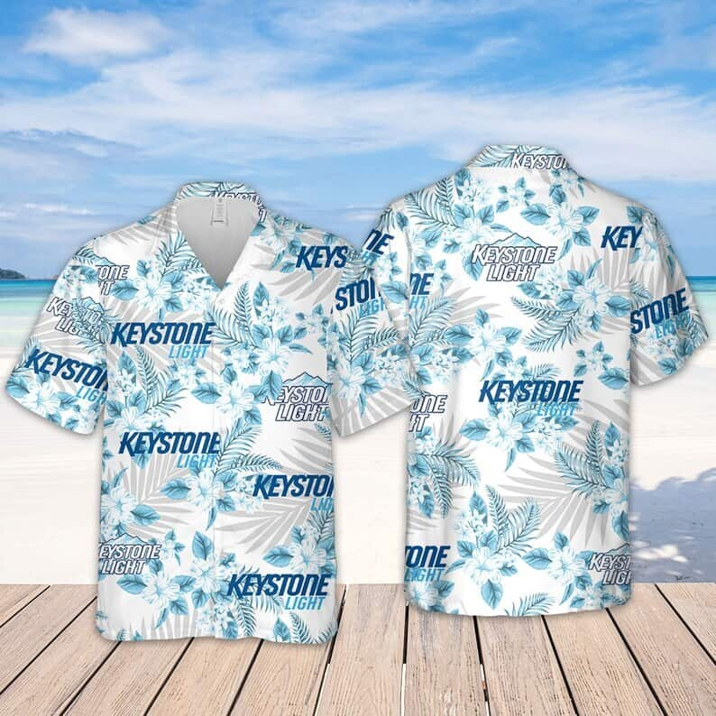 Keystone Light Beer Hawaiian Shirt Beach Vacation Gift For Best Friends