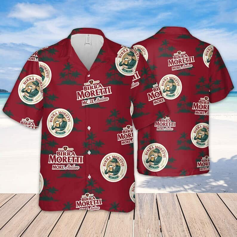 Birra Moretti Beer Hawaiian Shirt Summer Gift For Beer Lovers