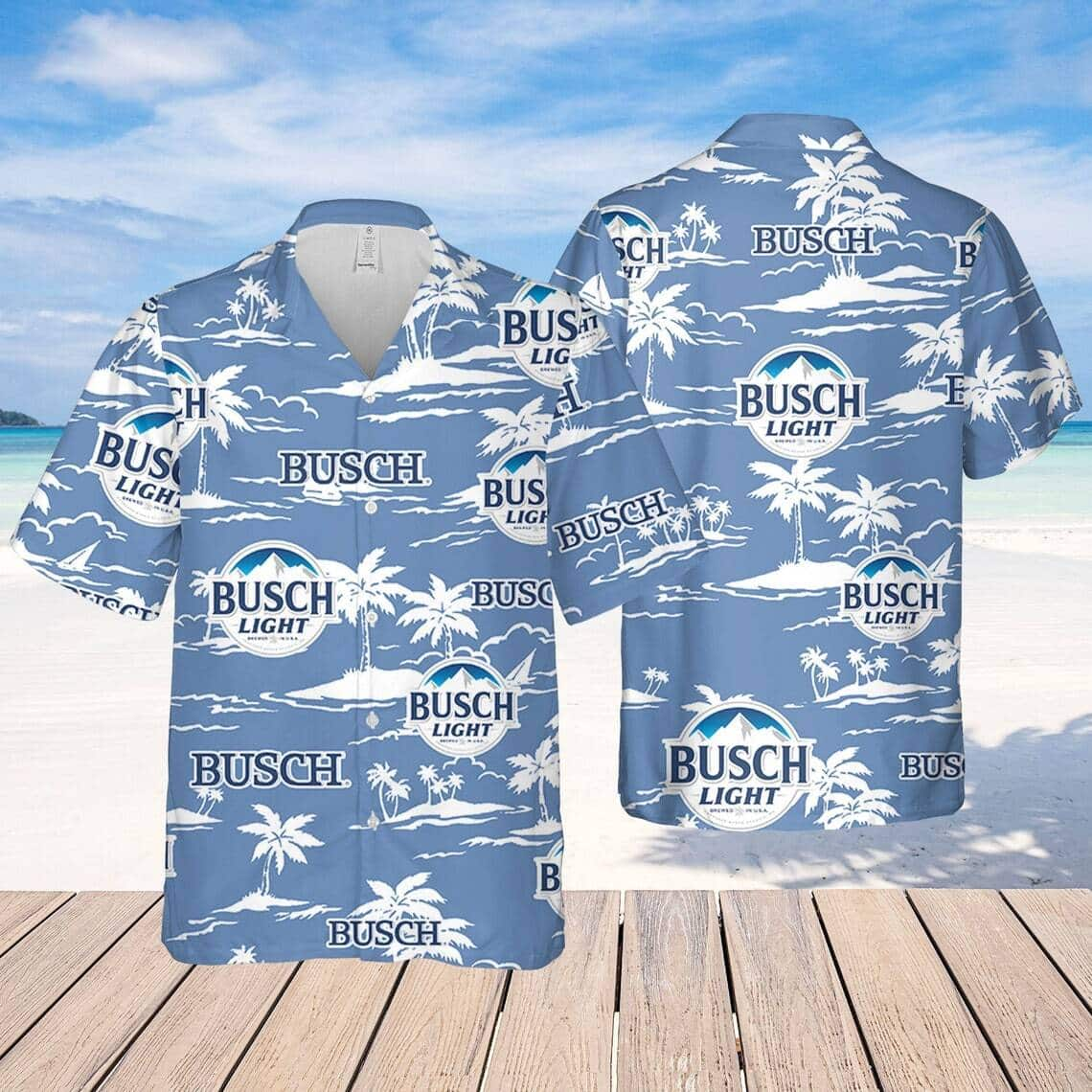 Busch Light Hawaiian Shirt Beach Vacation Birthday Gift For Beer Lovers