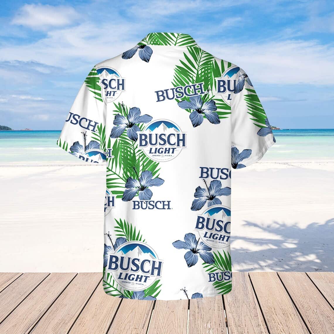 Busch Light Hawaiian Shirt Hibiscus Flower Beach Gift For Summer Lovers Busch Light Hawaiian Shirt Hibiscus Flower Beach Gift For Summer Lovers