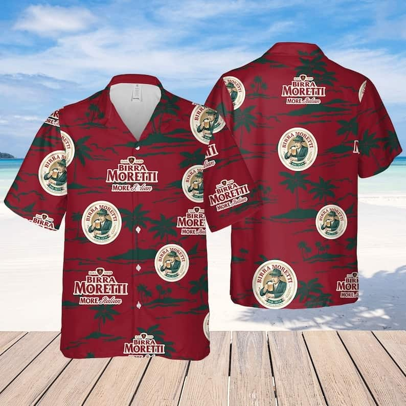 Birra Moretti Beer Hawaiian Shirt Best Beach Gift For Son