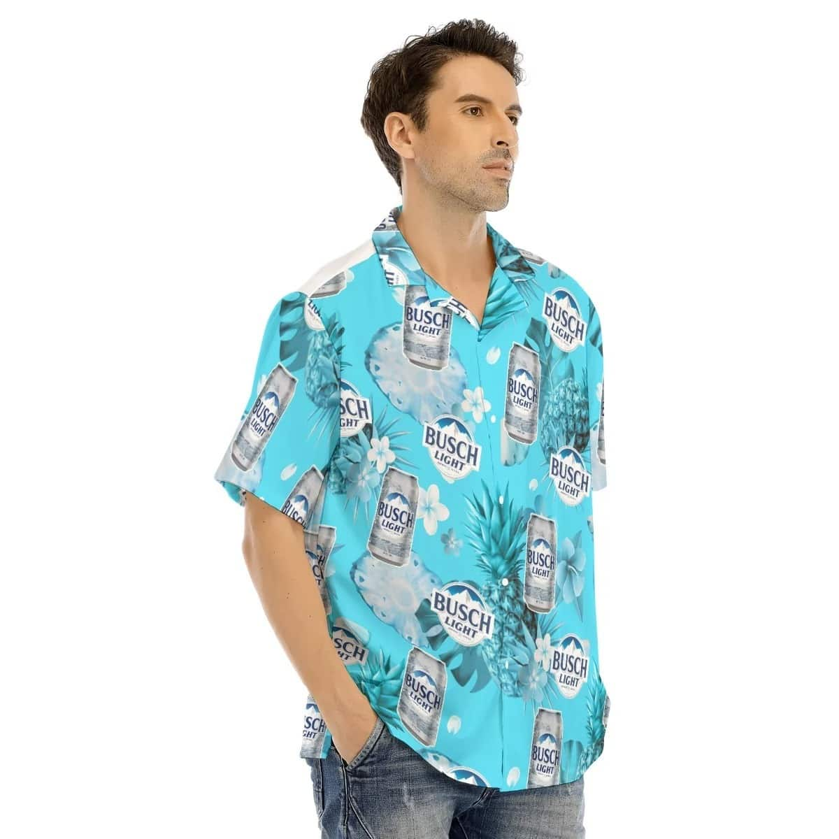 Busch Light Beer Hawaiian Shirt Tropical Nature Summer Gift For Beach Lovers