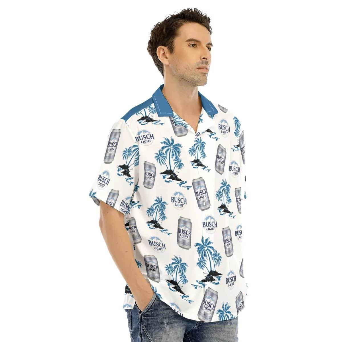 Busch Light Hawaiian Shirt Island Beach Gift For Beer Lovers