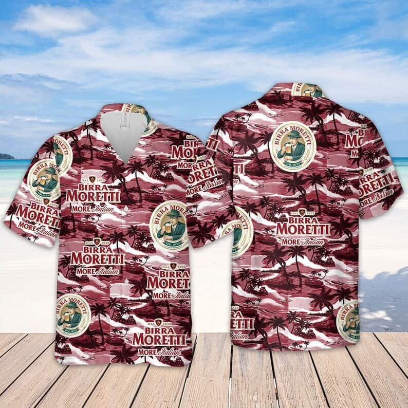 Birra Moretti Hawaiian Shirt Island Gift For Beer Enthusiast