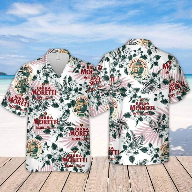 Trending Birra Moretti Hawaiian Shirt Tropical Flora Gift For Girlfriend