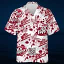 Dr Pepper Hawaiian Shirt Tropical Flower Pattern Beach Lovers Gift