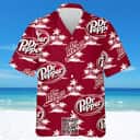 Dr Pepper Beer Hawaiian Shirt Coconut Island Pattern Gift For Beach Trip