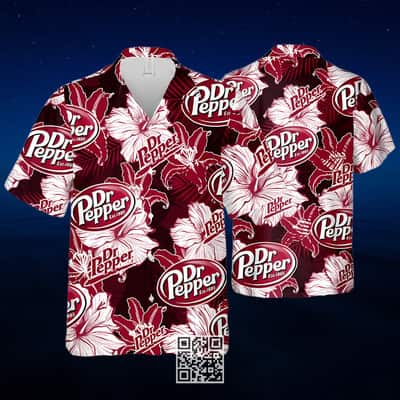 Dr Pepper Hawaiian Shirt Tropical Flower Pattern Summer Holiday Gift Dr Pepper Hawaiian Shirt Tropical Flower Pattern Summer Holiday Gift
