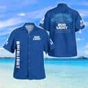 Blue Aloha Bud Light Hawaiian Shirt Gift For Beer Drinkers Blue Aloha Bud Light Hawaiian Shirt Gift For Beer Drinkers