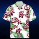 Dr Pepper Hawaiian Shirt Hibiscus Flower Beach Gift For Friend
