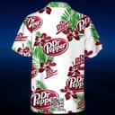 Dr Pepper Hawaiian Shirt Hibiscus Flower Beach Gift For Friend