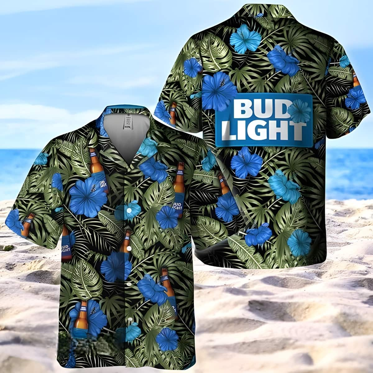 Bud Light Hawaiian Shirt Tropical Nature Best Gift For Family