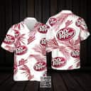 Dr Pepper Hawaiian Shirt Palm Leaves Pattern Summer Beach Gift Dr Pepper Hawaiian Shirt Palm Leaves Pattern Summer Beach Gift