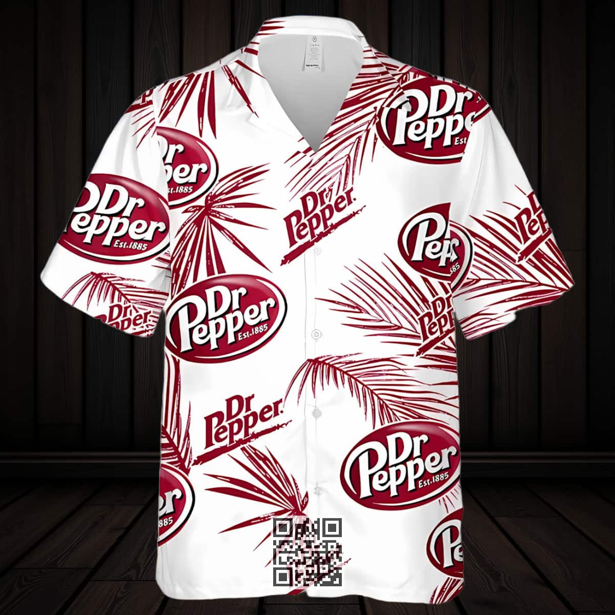 Dr Pepper Hawaiian Shirt Palm Leaves Pattern Summer Beach Gift Dr Pepper Hawaiian Shirt Palm Leaves Pattern Summer Beach Gift