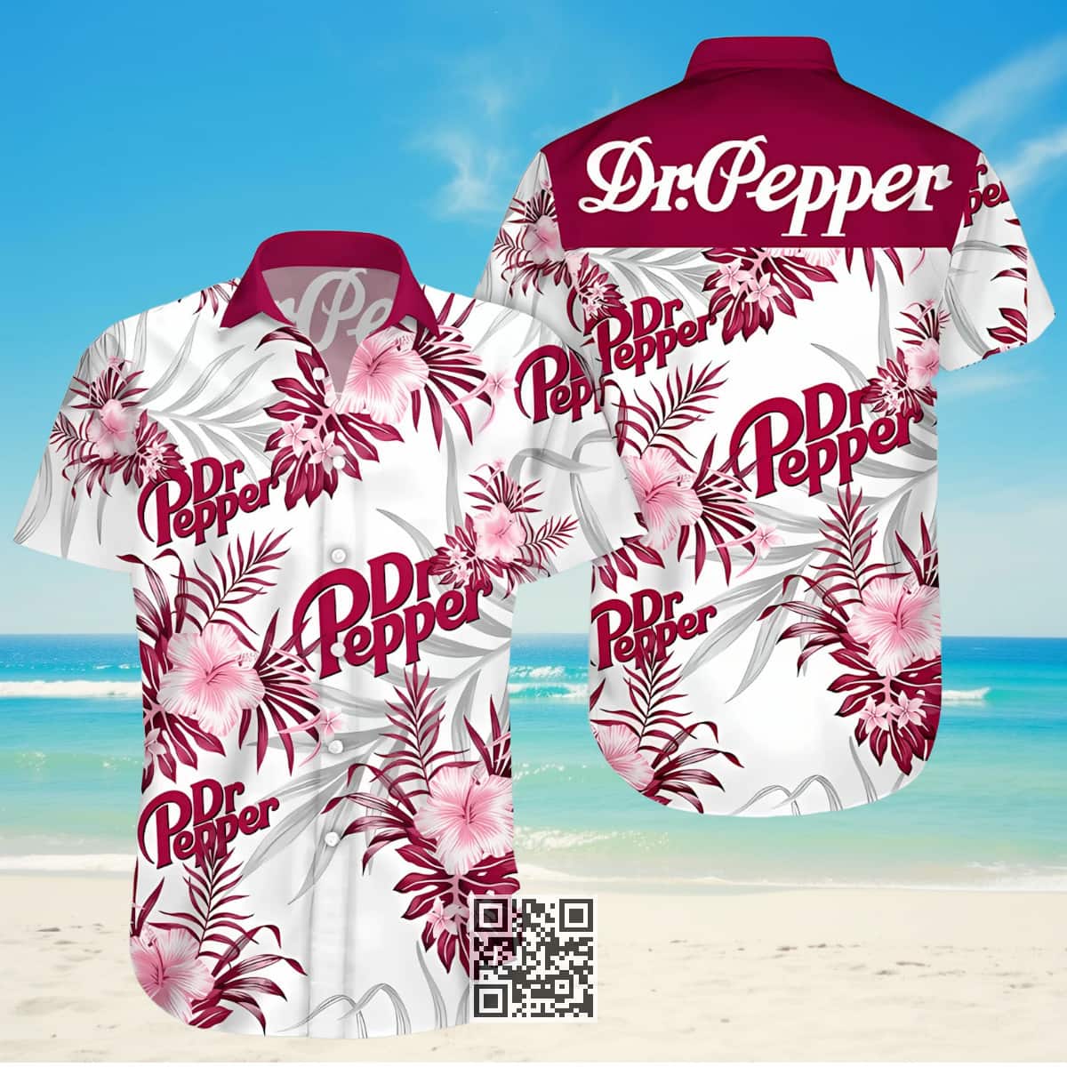 Dr Pepper Hawaiian Shirt Tropical Flower Beer Lovers Gift