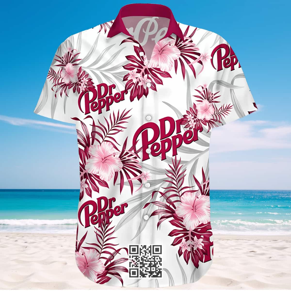 Dr Pepper Beer Hawaiian Shirt Tropical Flower Pattern All Over Print Dr Pepper Beer Hawaiian Shirt Tropical Flower Pattern All Over Print