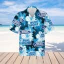 Cool Bud Light Hawaiian Shirt Tropical Flower Gift For Beer Lovers Cool Bud Light Hawaiian Shirt Tropical Flower Gift For Beer Lovers