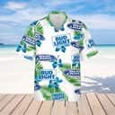 Awesome Bud Light Hawaiian Shirt Hibiscus Flowers Beach Gift