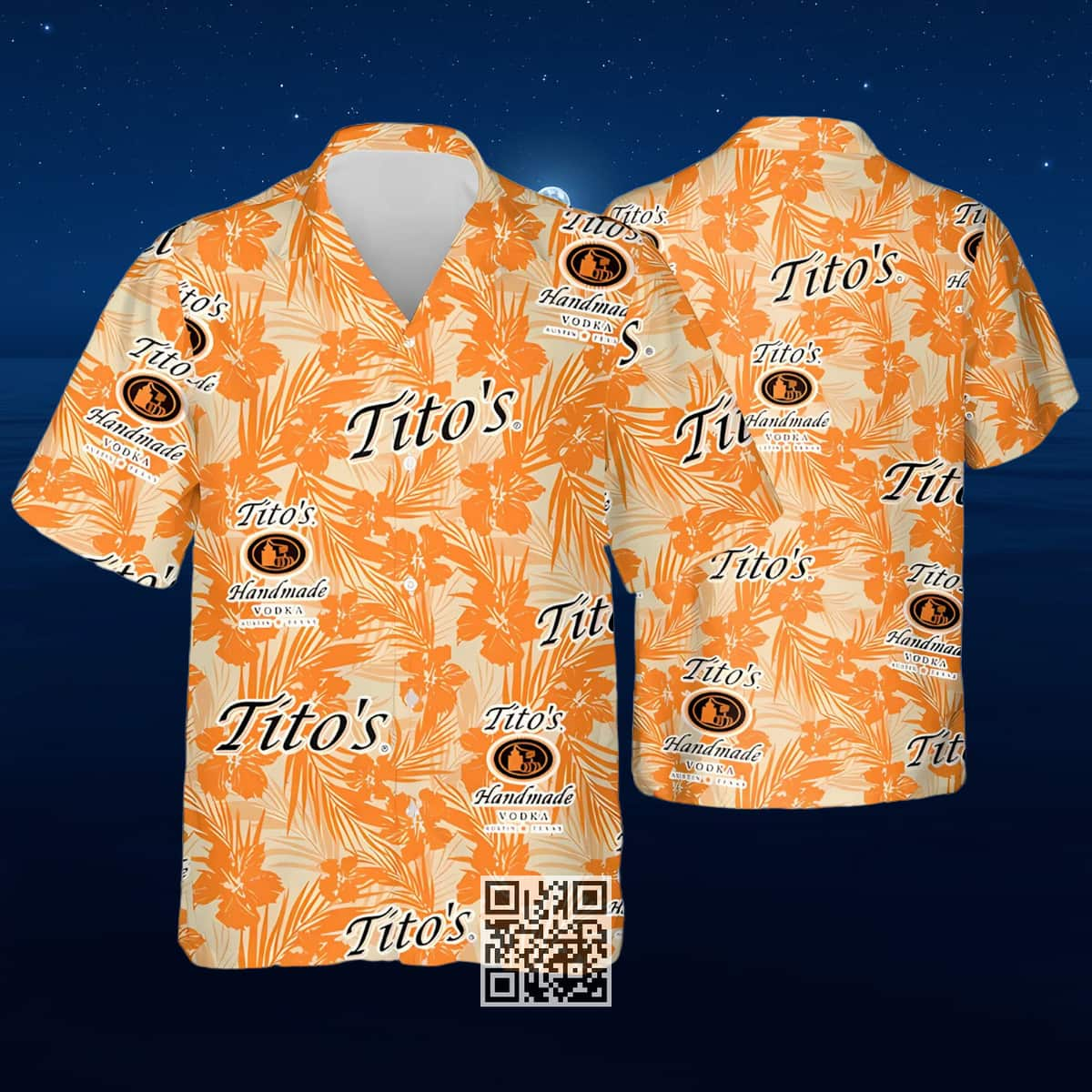 Tito's Vodka Hawaiian Shirt Tropical Flower Pattern Best Beach Gift