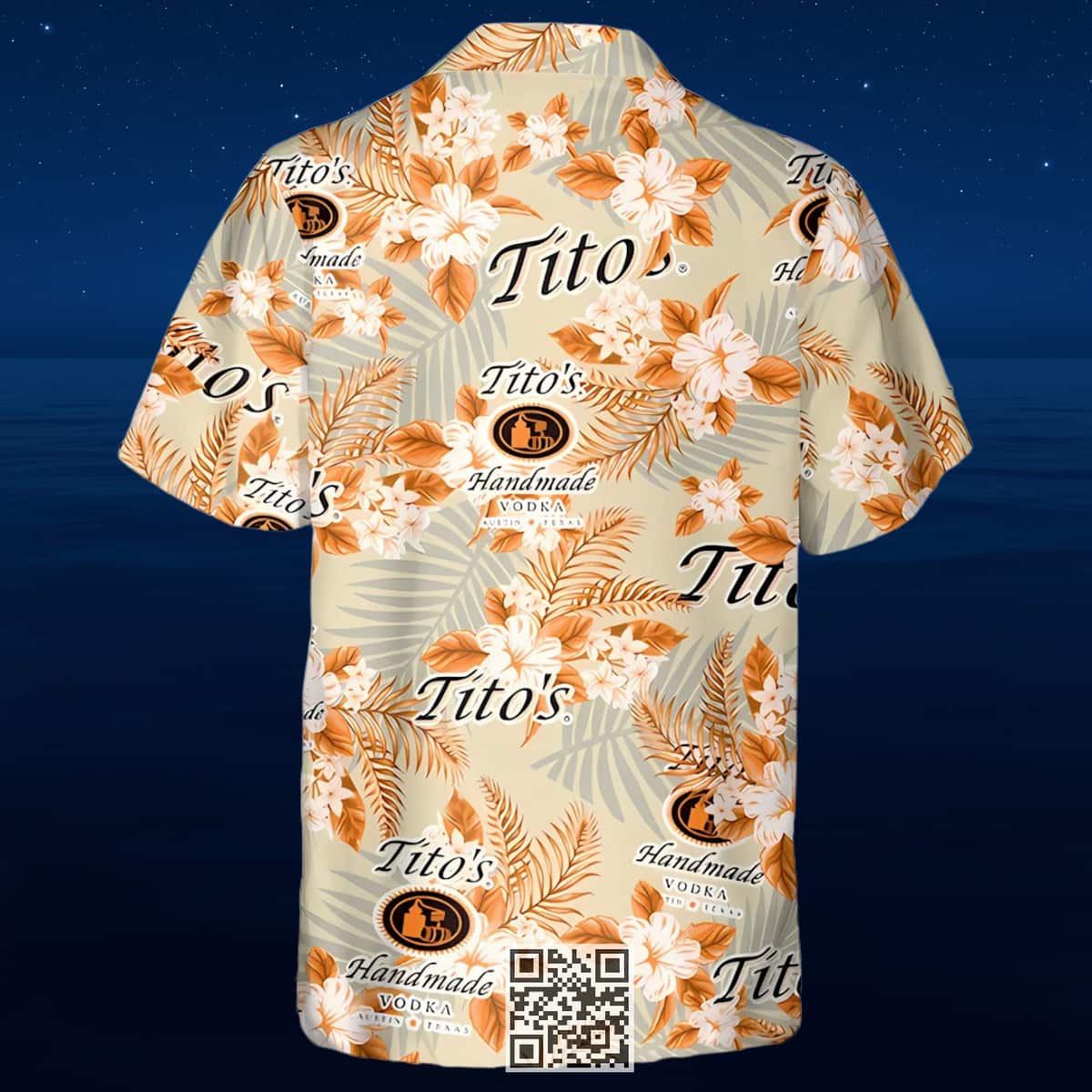 Tito's Hawaiian Shirt Tropical Flower Pattern Vodka Gift Tito's Hawaiian Shirt Tropical Flower Pattern Vodka Gift