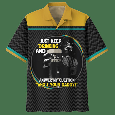 Star Wars Darth Vader With Guinness Hawaiian Shirt Gift For Mom Star Wars Darth Vader With Guinness Hawaiian Shirt Gift For Mom