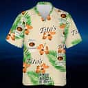 Tito's Vodka Hawaiian Shirt Tropical Flower Pattern Tito's Vodka Hawaiian Shirt Tropical Flower Pattern