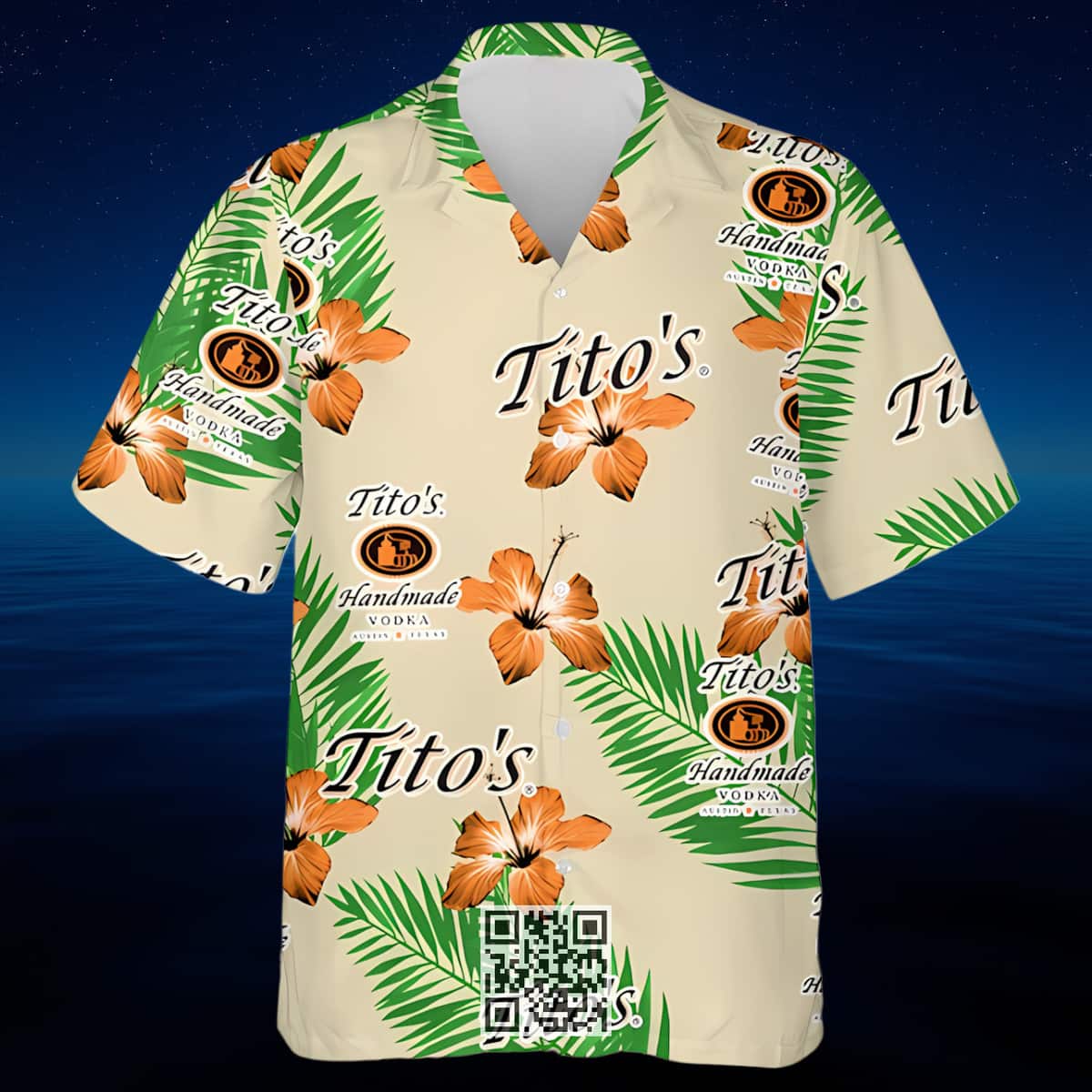 Tito's Vodka Hawaiian Shirt Tropical Flower Pattern Tito's Vodka Hawaiian Shirt Tropical Flower Pattern