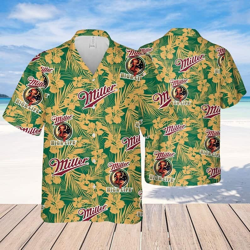 Classic Miller High Life Beer Hawaiian Shirt Summer Holiday Gift For Son