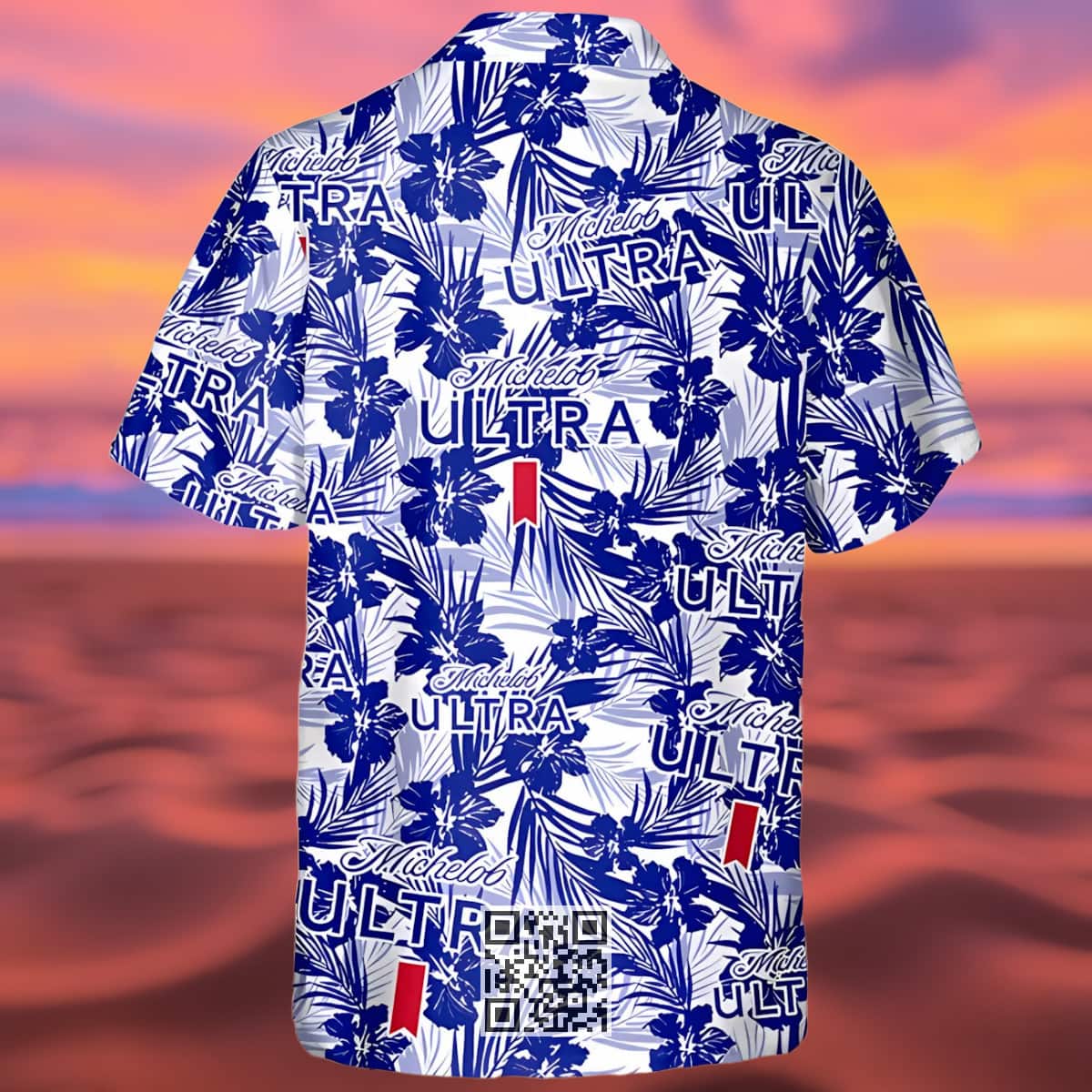 Michelob Ultra Hawaiian Shirt Tropical Flower Pattern Gift For Beach Trip Michelob Ultra Hawaiian Shirt Tropical Flower Pattern Gift For Beach Trip