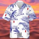 Michelob Ultra Beer Hawaiian Shirt Palm Leaves Pattern Best Beach Gift