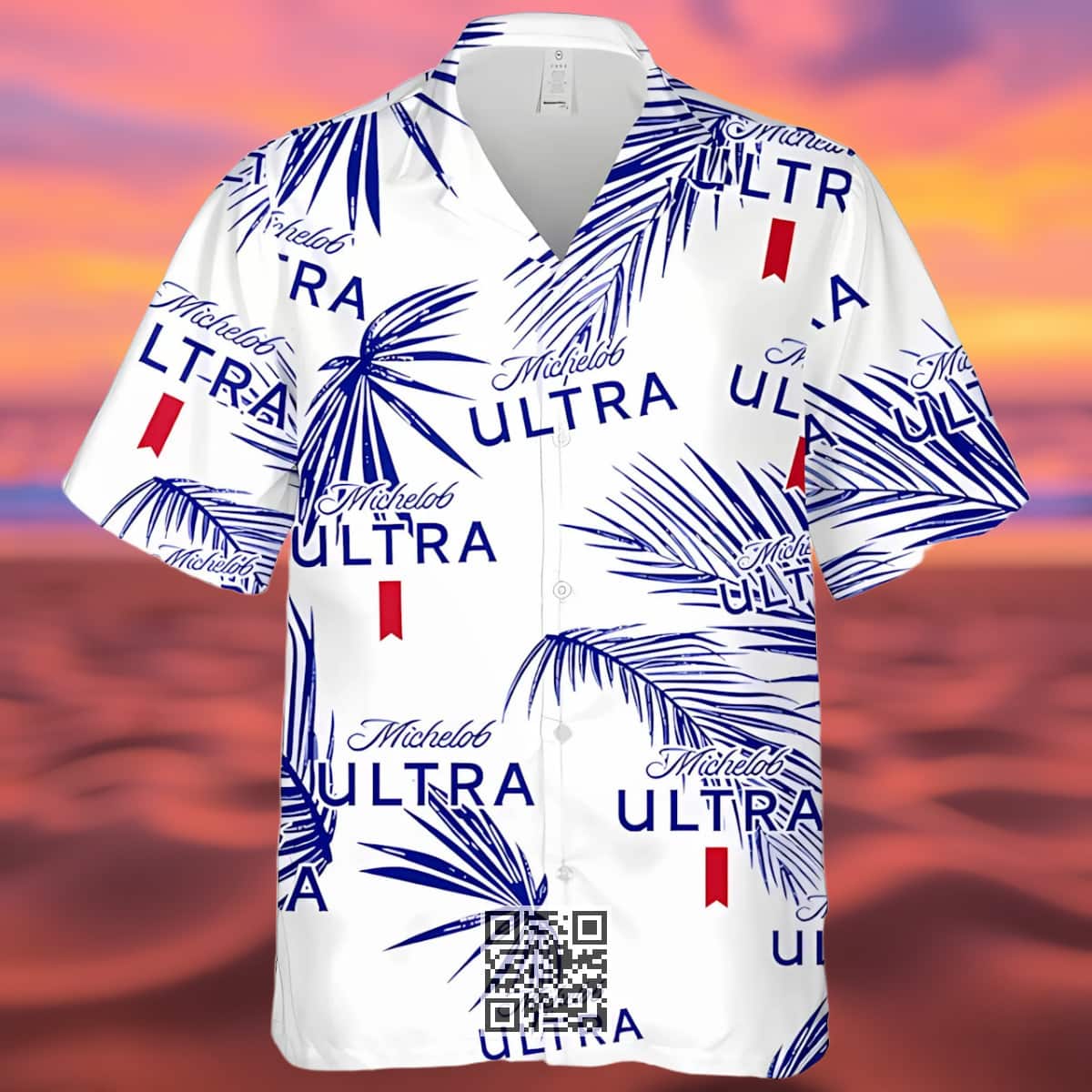 Michelob Ultra Beer Hawaiian Shirt Palm Leaves Pattern Best Beach Gift Michelob Ultra Beer Hawaiian Shirt Palm Leaves Pattern Best Beach Gift