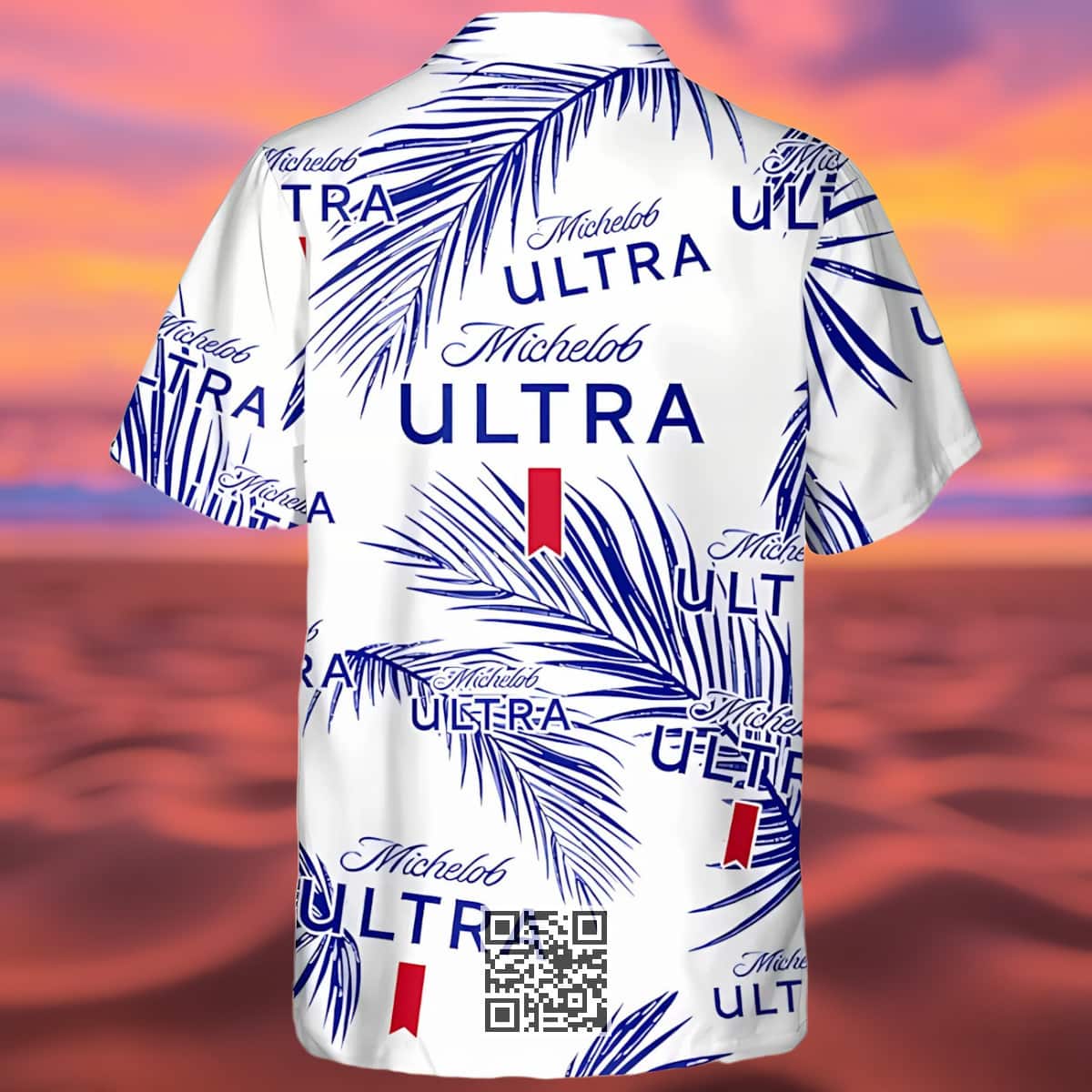 Michelob Ultra Beer Hawaiian Shirt Palm Leaves Pattern Best Beach Gift Michelob Ultra Beer Hawaiian Shirt Palm Leaves Pattern Best Beach Gift