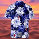 Michelob Ultra Beer Hawaiian Shirt Tropical Flower Pattern Michelob Ultra Beer Hawaiian Shirt Tropical Flower Pattern