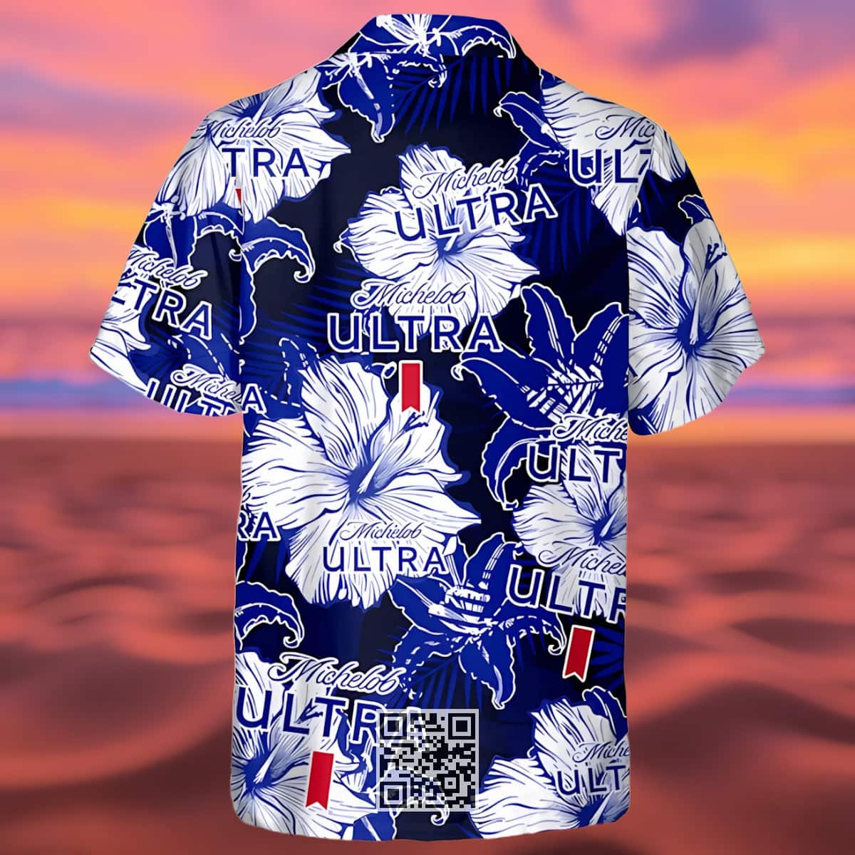 Michelob Ultra Beer Hawaiian Shirt Tropical Flower Pattern Michelob Ultra Beer Hawaiian Shirt Tropical Flower Pattern