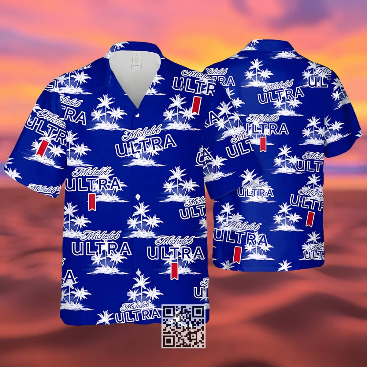 Michelob Ultra Hawaiian Shirt Island Pattern Beach Gift For Friend