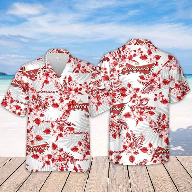 Trending Budweiser Hawaiian Shirt Summer Holiday Summer Trip Gift