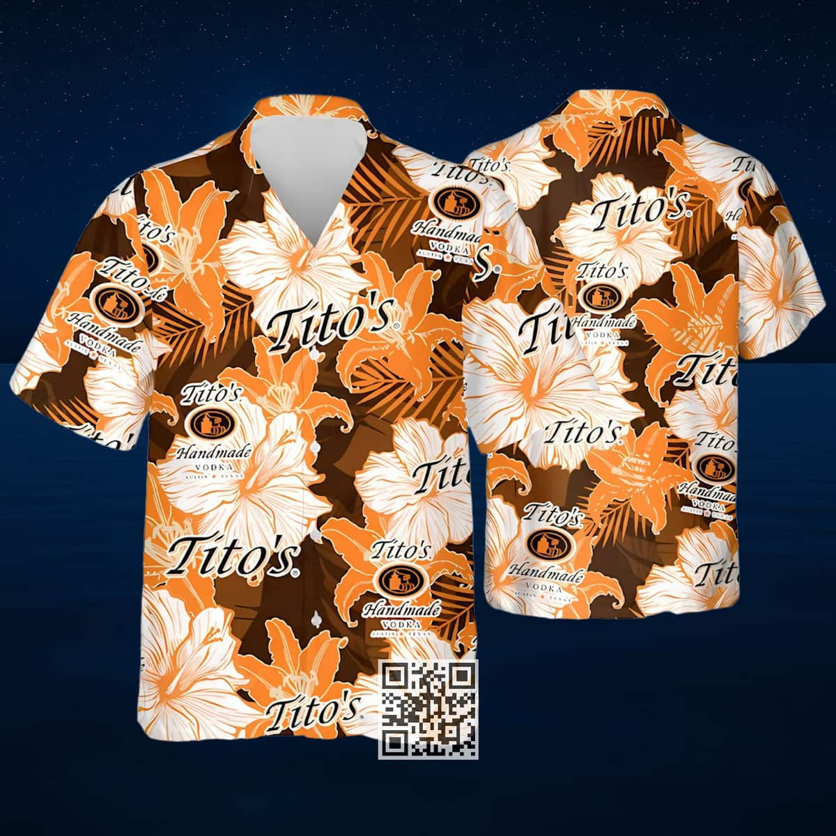 Tito's Hawaiian Shirt Tropical Flower Pattern Beach Gift For Vodka Lovers