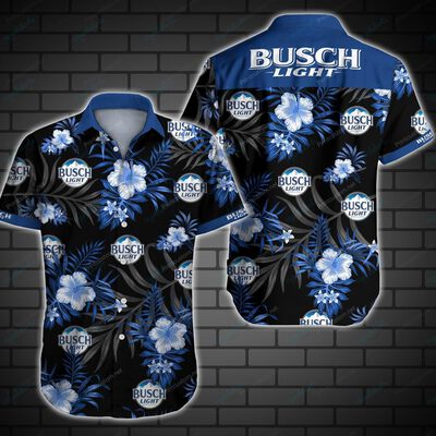 Busch Light Hawaiian Shirt Hibiscus Flowers Gift For Beer Lovers Busch Light Hawaiian Shirt Hibiscus Flowers Gift For Beer Lovers