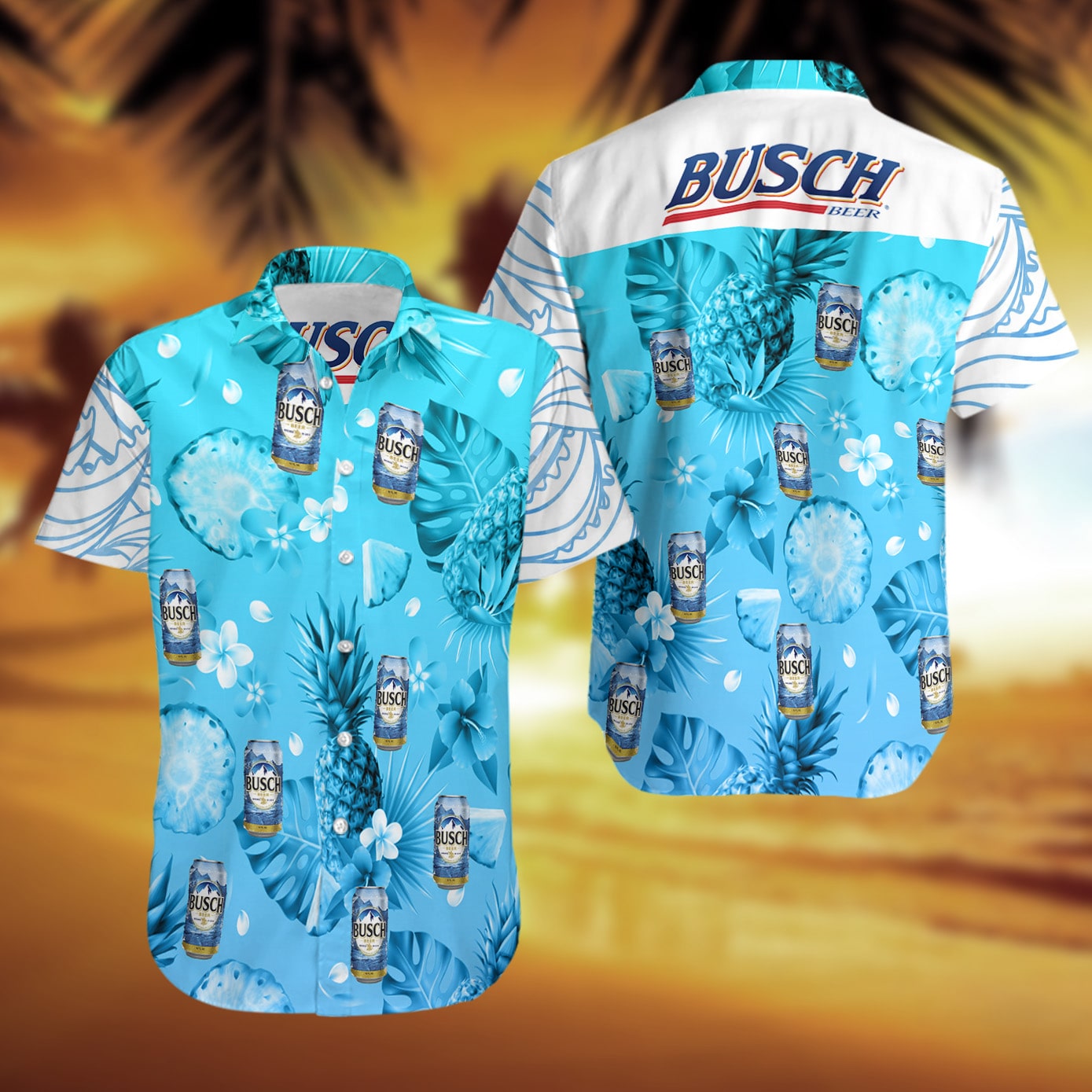 Busch Latte Hawaiian Shirt Tropical Nature Best Gift For Daughter