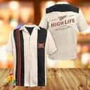 Vintage Beige Miller High Life Hawaiian Shirt Best Gift For Boyfriend