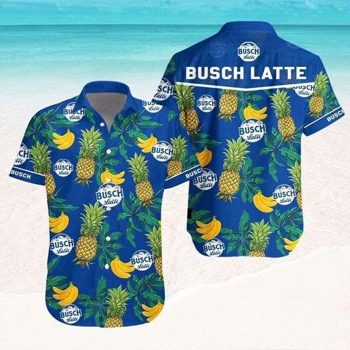 Busch Latte Beer Hawaiian Shirt Tropical Fruit Gift For Best Friends